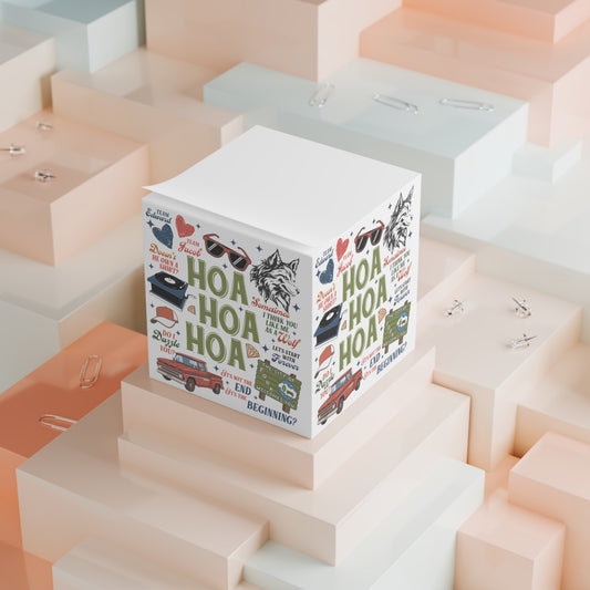 Hoa Hoa Hoa Note Cube