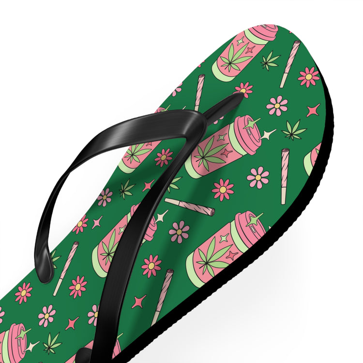 Highly Caffeinated All Over Print Flip Flops - Fandom-Made