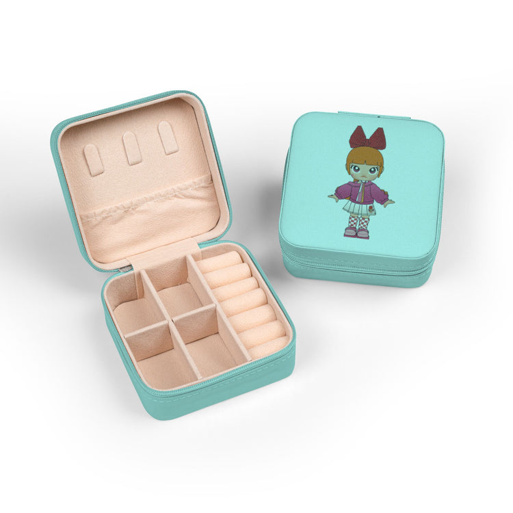Molly Blossom Puff Jewelry Travel Case