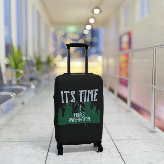 It's Time Luggage Cover - Fandom-Made