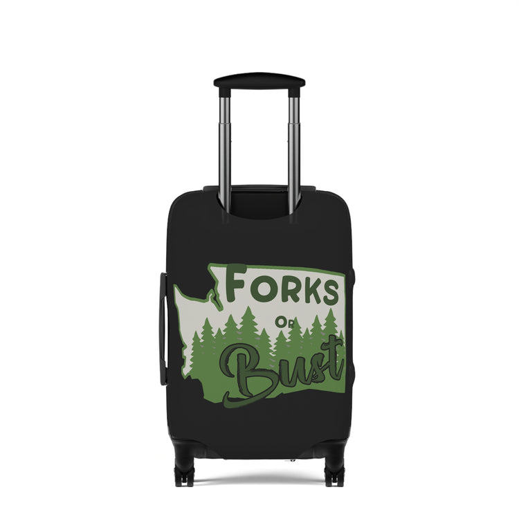 Forks Or Bust Luggage Cover