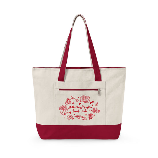 Wuthering Heights Book Club Zippered Canvas Tote - Fandom-Made