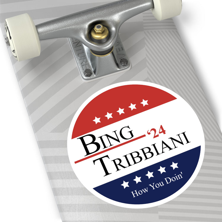 Bing Tribbiani '24 Round Stickers