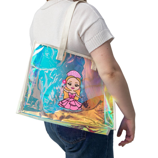 Pink Princess Holographic Tote Bag