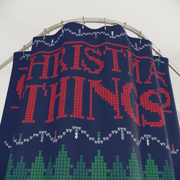Christmas Things Shower Curtain