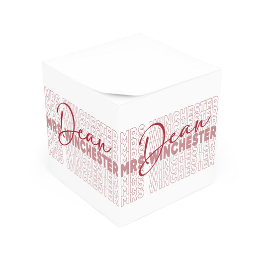 Mrs. Dean Winchester Note Cube - Fandom-Made