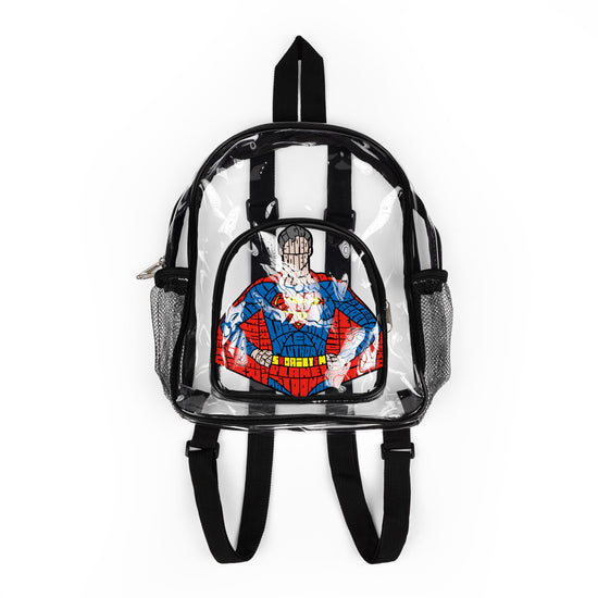 Kryptonian Calligram Clear Stadium Backpack - Fandom-Made