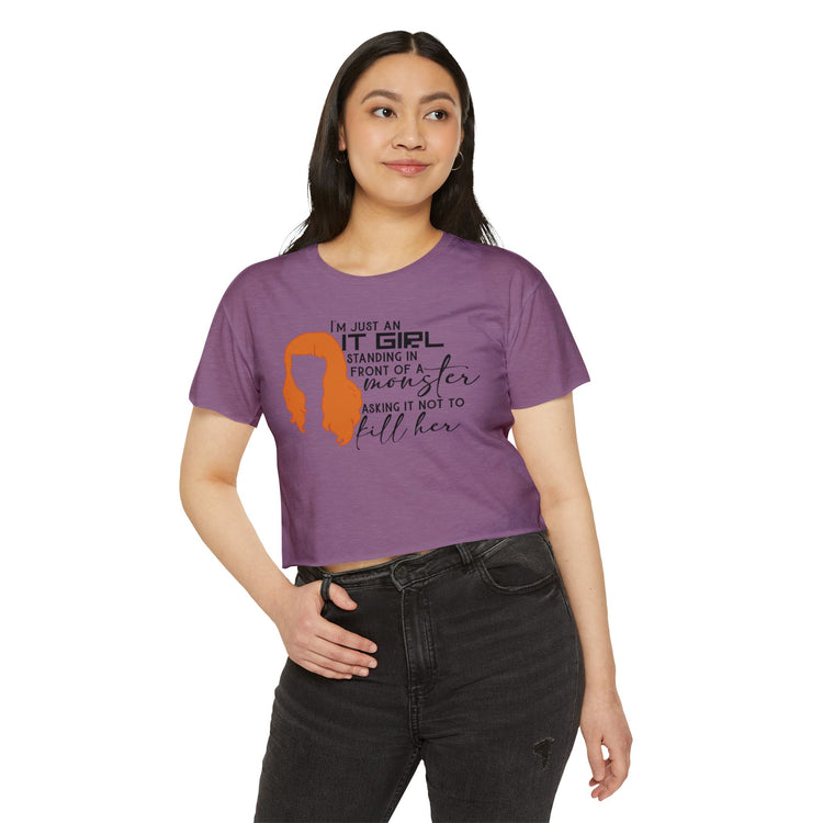 Charlie Bradbury Quote Crop Top