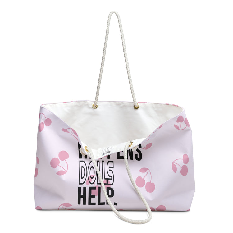 Life Happens Dolls Help Weekender Bag - Fandom-Made