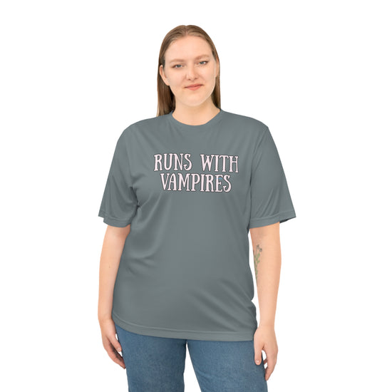 Runs With Vampires Performance T-shirt - Fandom-Made