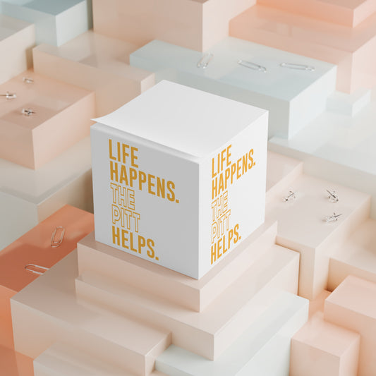 Life Happens The Pitt Helps Note Cube - Fandom-Made