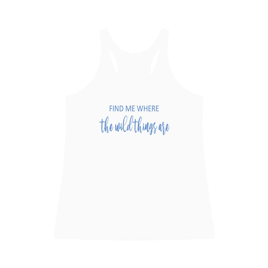 Find Me Where Tri-Blend Racerback Tank - Fandom-Made