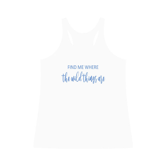 Find Me Where Tri-Blend Racerback Tank - Fandom-Made