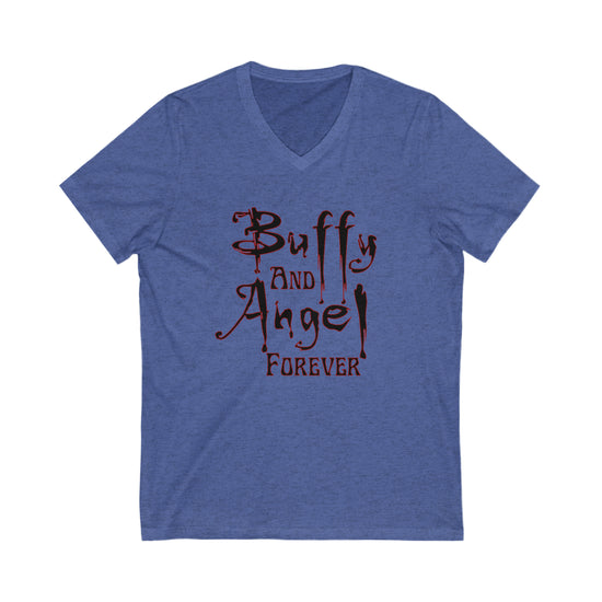 Buffy and Angel Forever V-Neck Tee - Fandom-Made