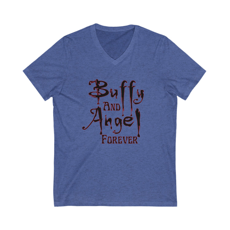 Buffy and Angel Forever V-Neck Tee - Fandom-Made