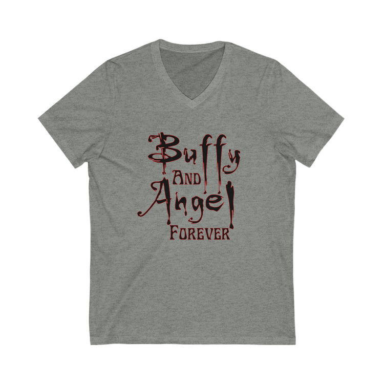 Buffy and Angel Forever V-Neck Tee - Fandom-Made