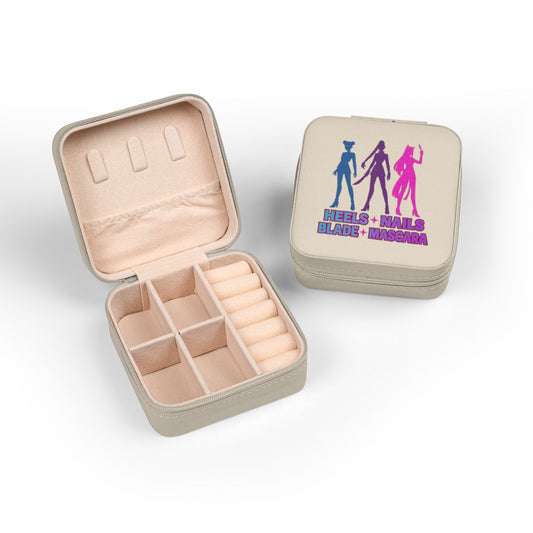 Heels Nails Blade Mascara Jewelry Travel Case - Fandom-Made