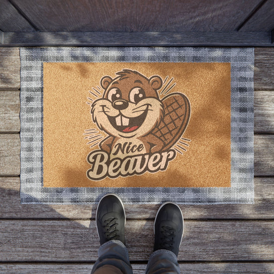 Nice Beaver Doormat - Fandom-Made
