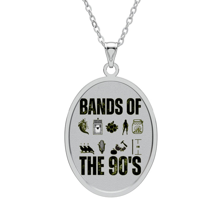 Bands Of The 90s Oval Pendant