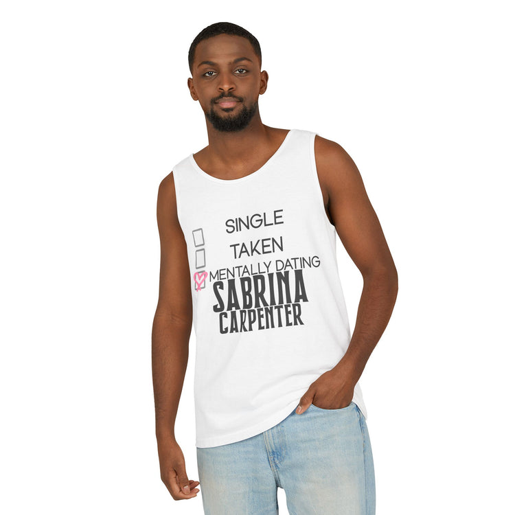 Mentally Dating Sabrina Carpenter Unisex Tank Top - Fandom-Made