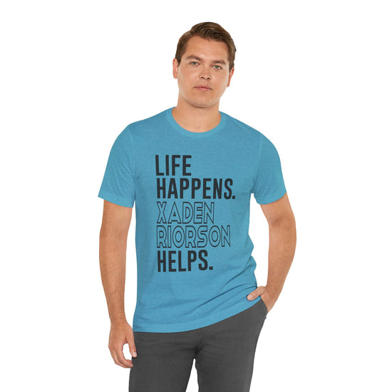 Life Happens Xaden Riorson Helps Unisex T-Shirt - Fandom-Made