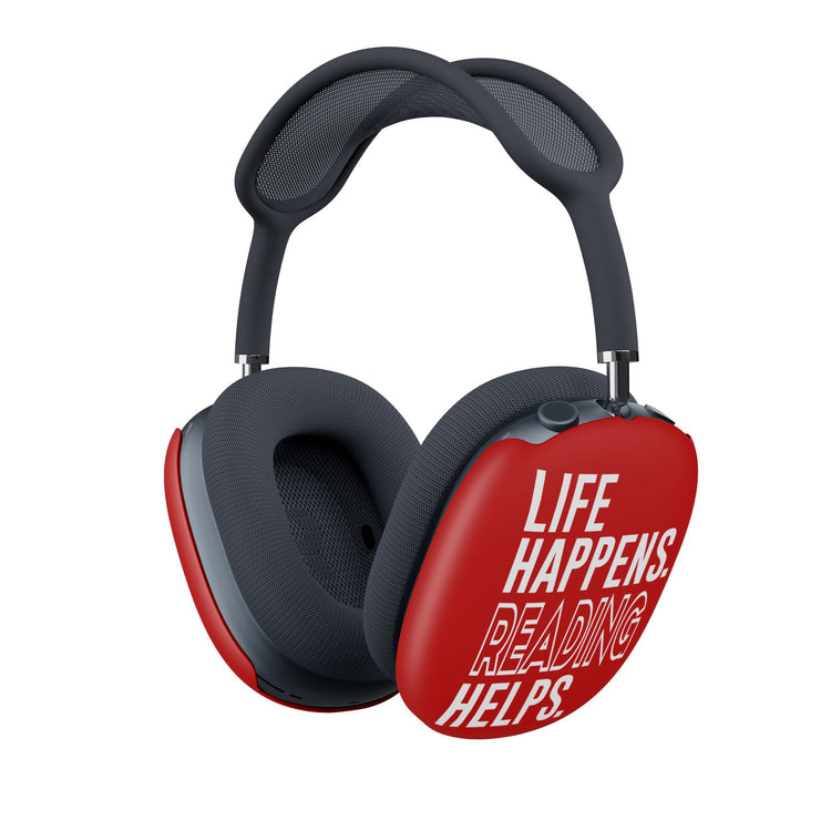 Life Happens Reading Helps AirPod Max Case