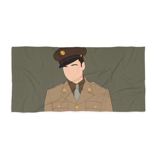 Bucky Barnes Reporting For Duty Beach Towel - Fandom-Made