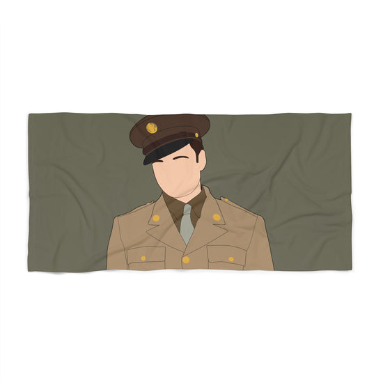 Bucky Barnes Reporting For Duty Beach Towel - Fandom-Made
