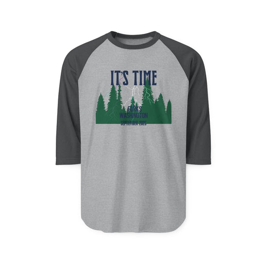It's Time 3/4 Raglan Shirt - Fandom-Made