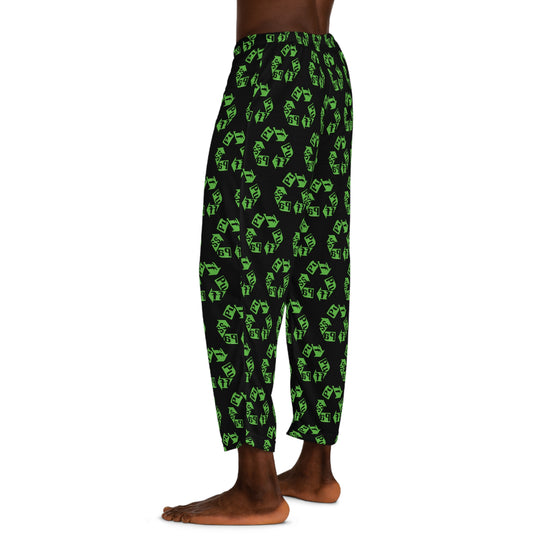 Puff Pass Recycle Men's Pajama Pants - Fandom-Made