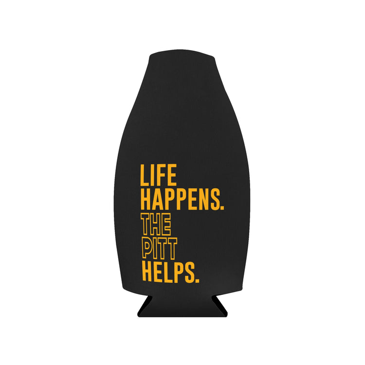 Life Happens The Pitt Helps Zip-Up Bottle Cooler Sleeve - Fandom-Made