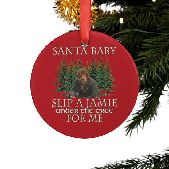 Jamie Fraser Acrylic Ornament with Ribbon - Fandom-Made