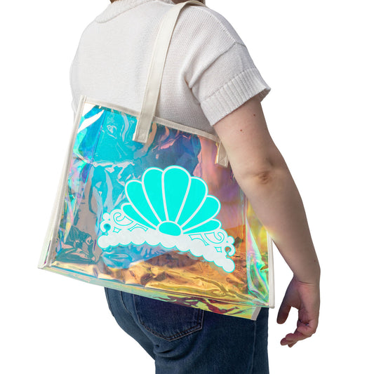 Ariel Crown Holographic Tote Bag - Fandom-Made