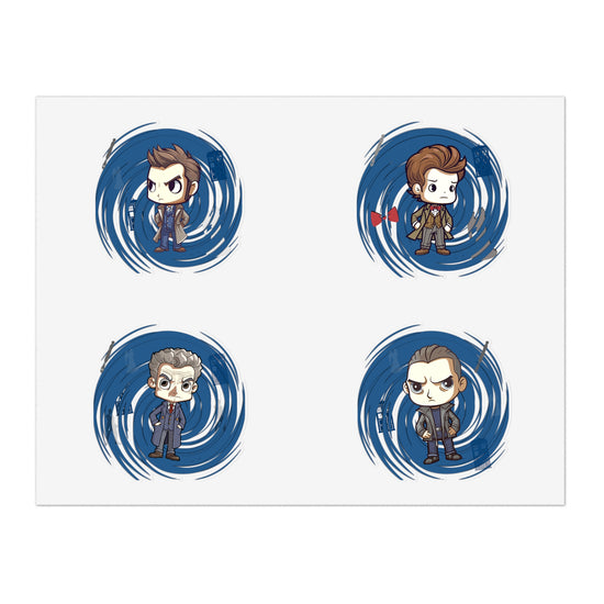 Timey Wimey Doctors Sticker Sheets - Fandom-Made