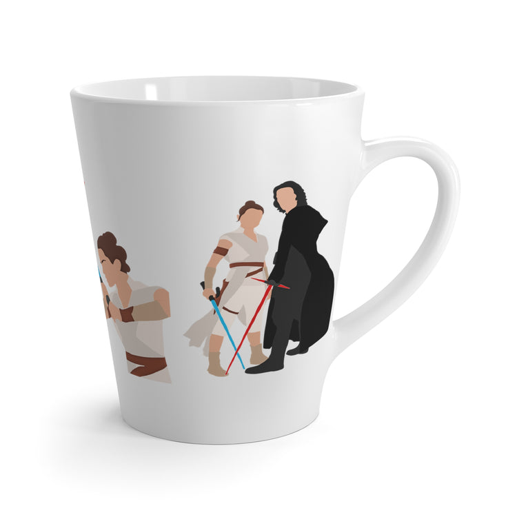 Kylo Ren and Rey Latte Mug - Fandom-Made