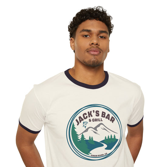 Jack's Bar & Grill Ringer T-Shirt - Fandom-Made