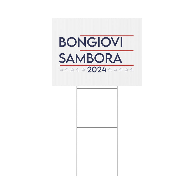 Bongiovi Sambora 2024 Plastic Yard Sign