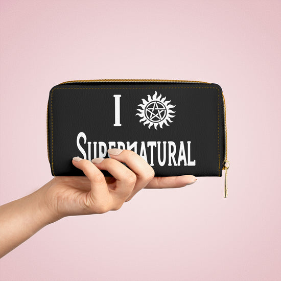 I Love Supernatural Anti-Possession Symbol Edition Zipper Wallet - Fandom-Made