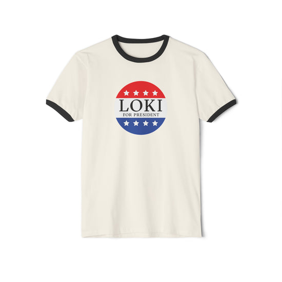 Loki For President Ringer T-Shirt - Fandom-Made