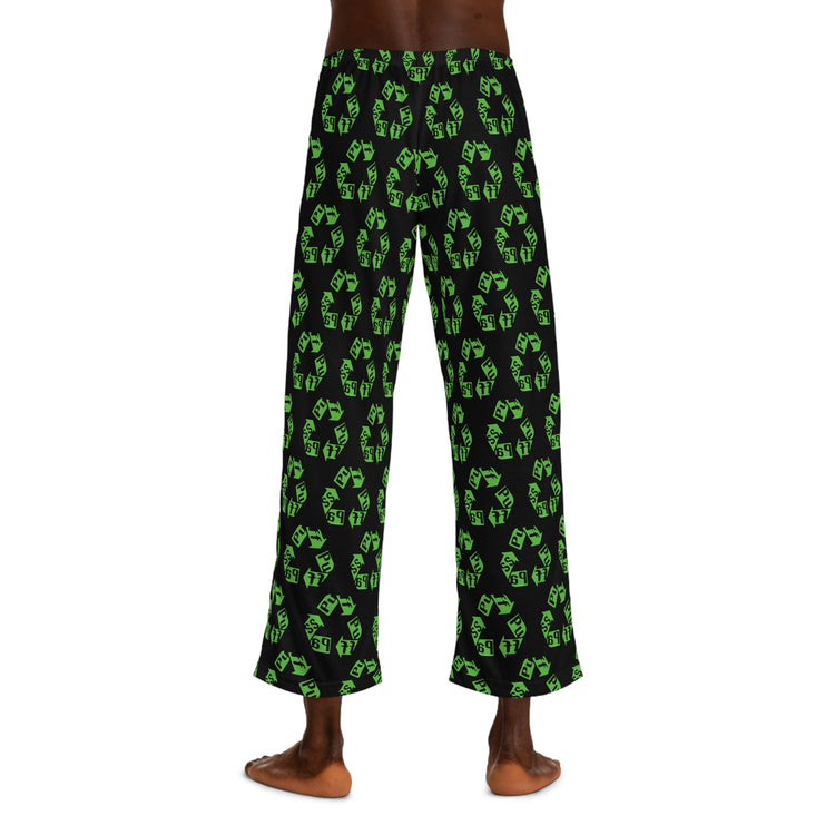 Puff Pass Recycle Men's Pajama Pants - Fandom-Made