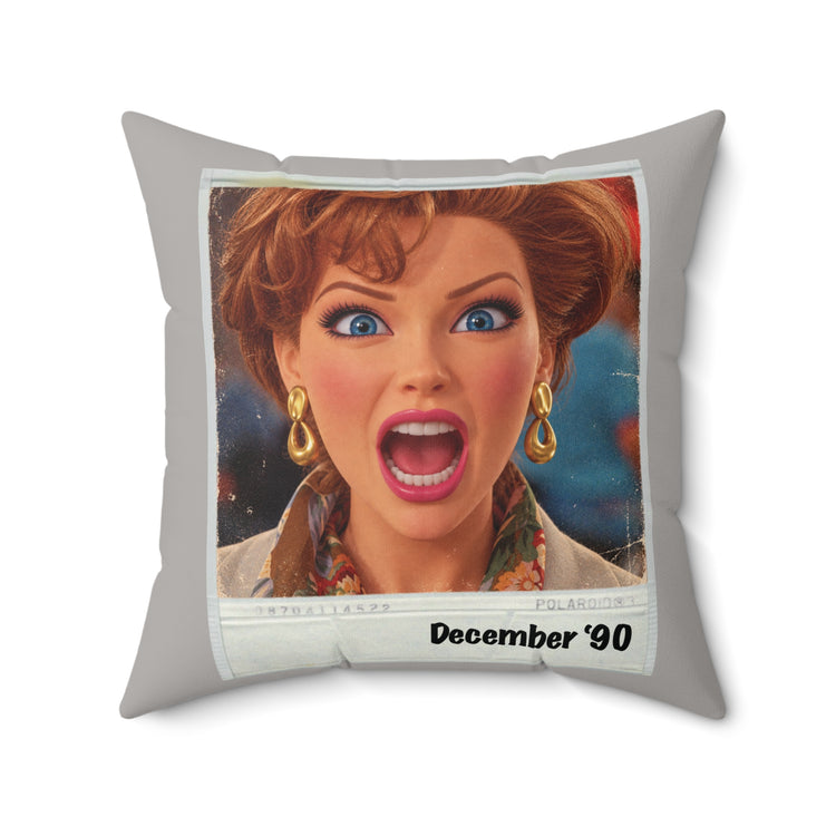 Christmas 1990 Faux Suede Square Pillow - Fandom-Made