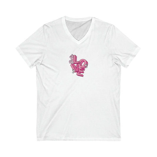 Barbie Love V-Neck T-Shirt - Fandom-Made