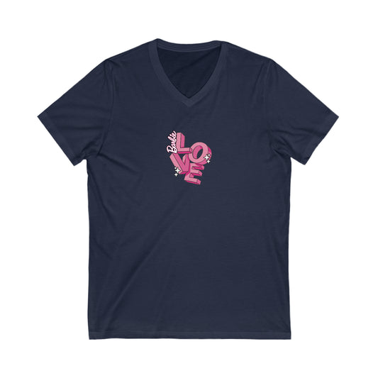 Barbie Love V-Neck T-Shirt - Fandom-Made
