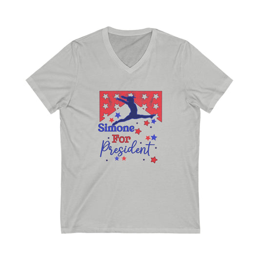 Simone For President V-Neck Tee