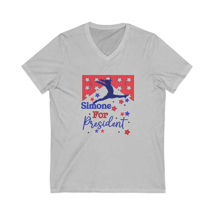 Simone For President V-Neck Tee