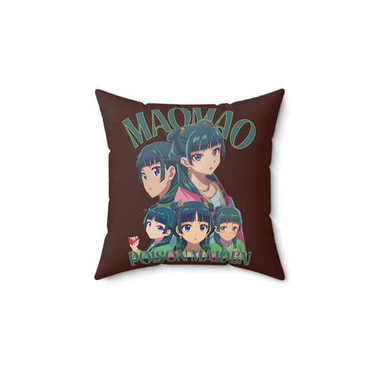 Poison Maiden Faux Suede Square Pillow - Fandom-Made
