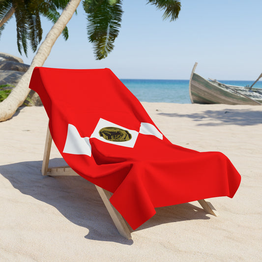 Red Power Ranger Beach Towel - Fandom-Made