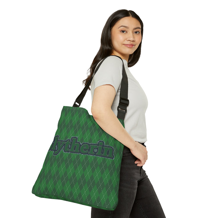 Slytherin Embroidery Design Adjustable Tote Bag - Fandom-Made