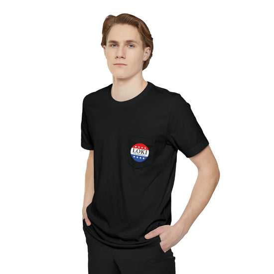 Loki For President Unisex Pocket T-shirt - Fandom-Made