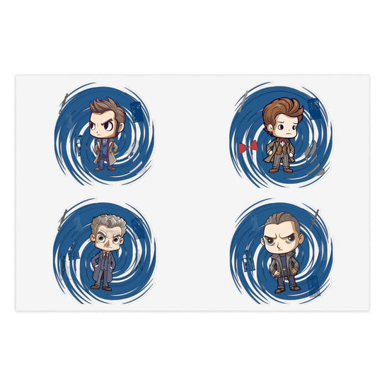 Timey Wimey Doctors Sticker Sheets - Fandom-Made